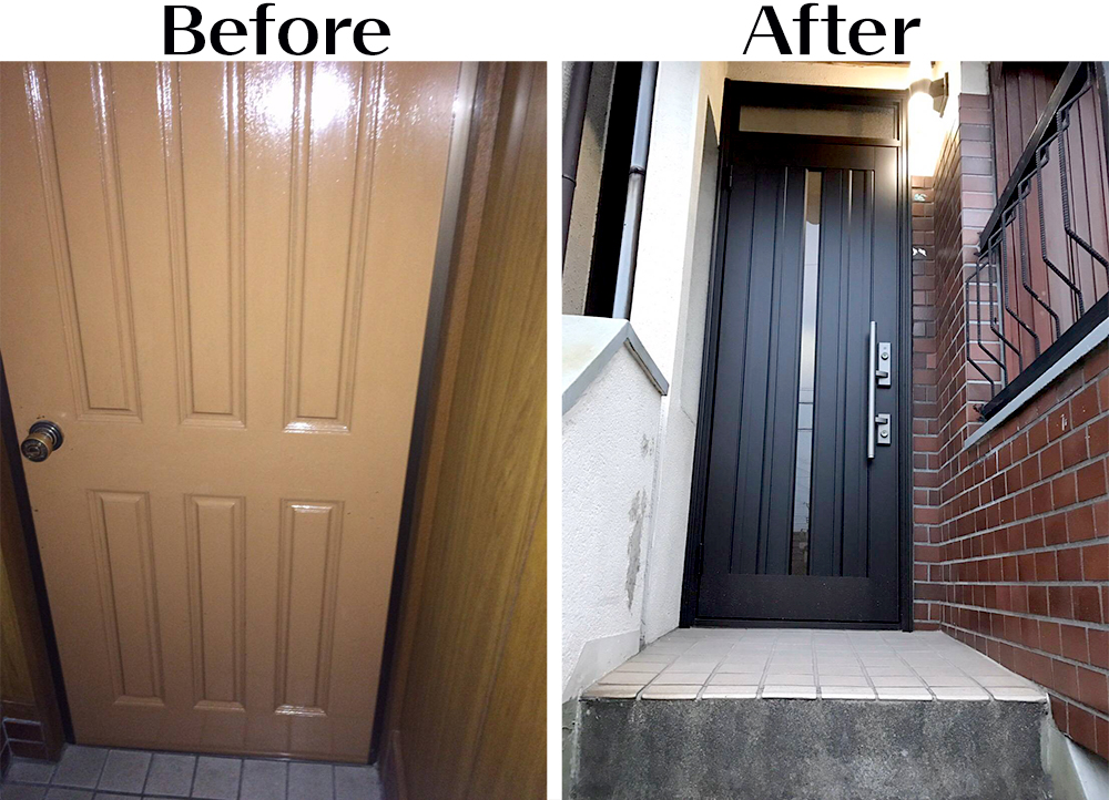 大阪府　Ｔ様邸　全改装　～玄関扉～
