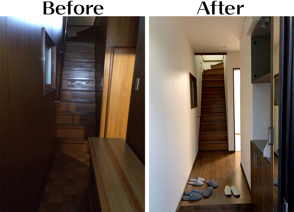 大阪府　Ｔ様邸　全改装　～玄関廊下～