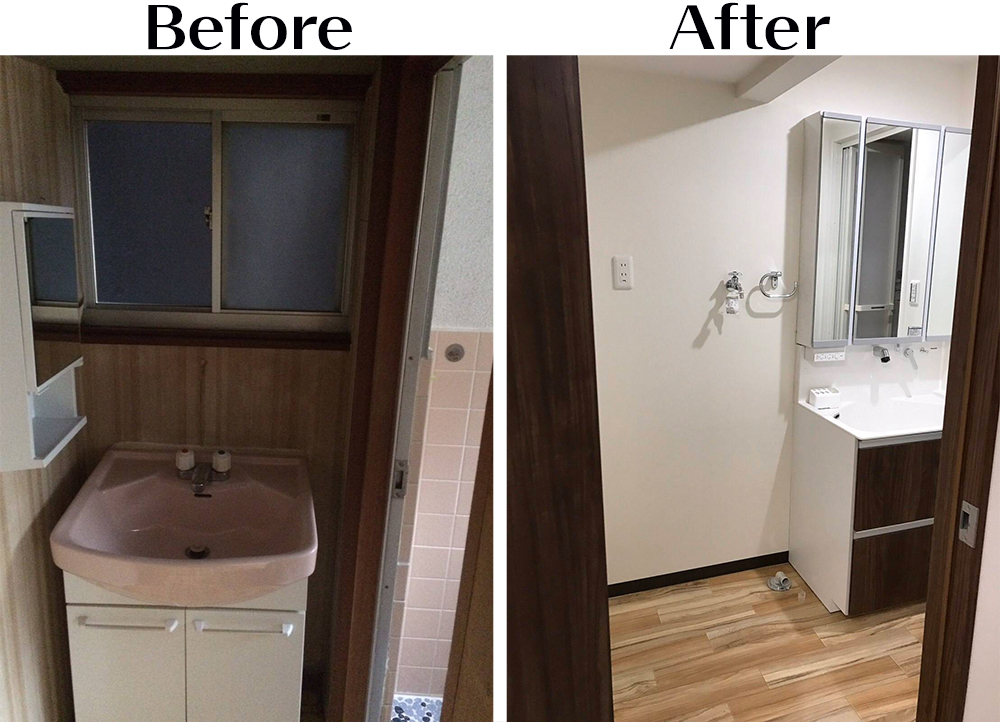 大阪府　Ｔ様邸　全改装　～洗面～